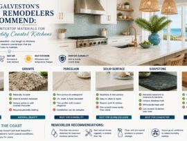 What Galveston's Kitchen Remodelers Recommend: The Best Countertop Materials for High-Humidity Coastal Kitchens