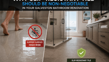 Why Slip-Resistant Tile Should Be Non-Negotiable in Your Galveston Bathroom Renovation