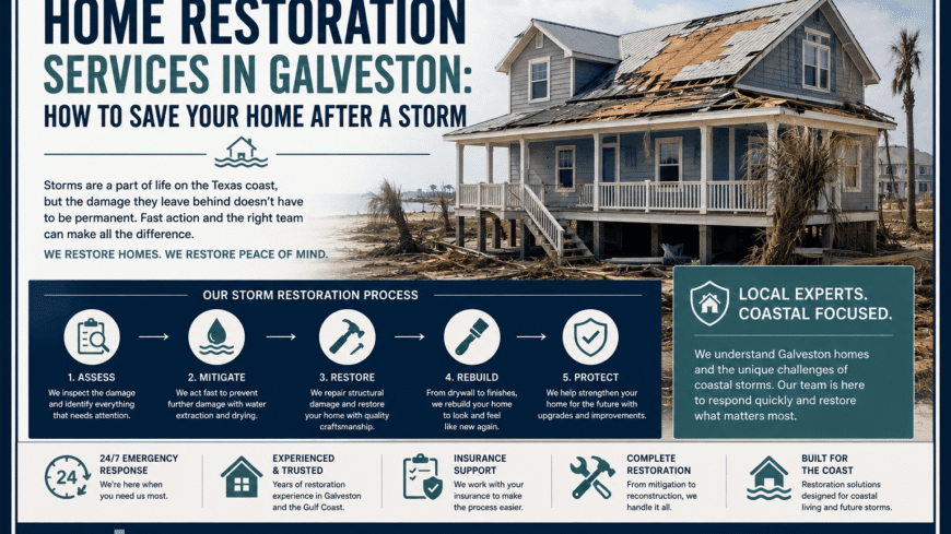 Home Restoration Services in Galveston: How to Save Your Home After a Storm