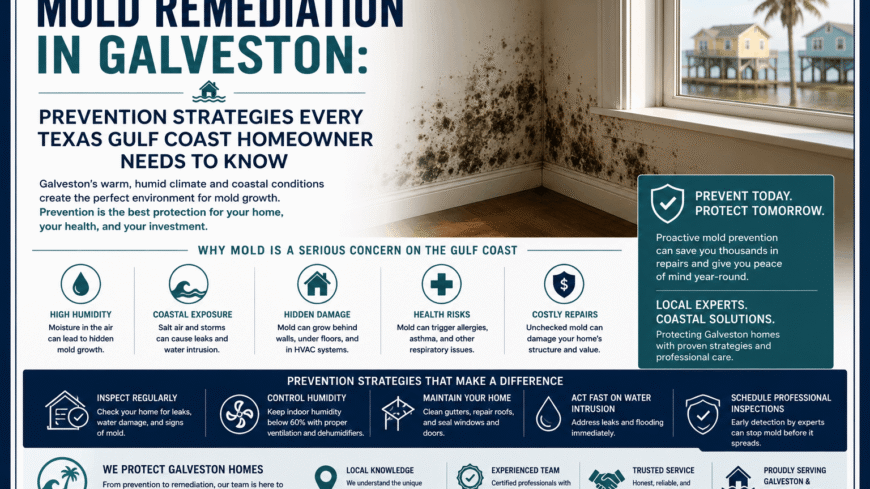 Mold Remediation in Galveston: Prevention Strategies Every Texas Gulf Coast Homeowner Needs to Know