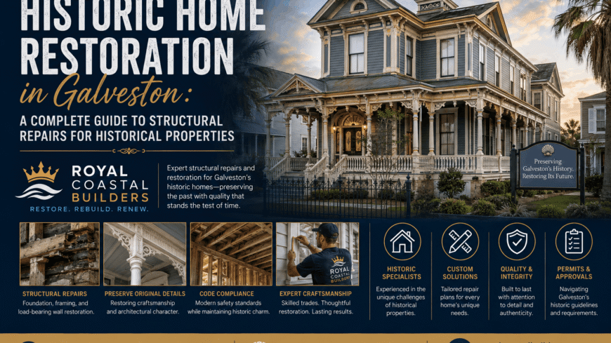 Historic Home Restoration in Galveston: A Complete Guide to Structural Repairs for Historical Properties