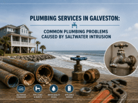 Plumbing Services in Galveston: Common Plumbing Problems Caused by Saltwater Intrusion