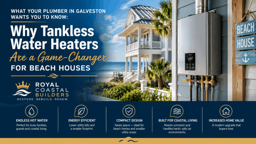 What Your Plumber in Galveston Wants You to Know: Why Tankless Water Heaters Are a Game-Changer for Beach Houses